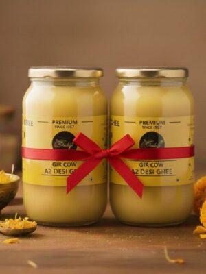 A2 Gir Cow Ghee 2 Litre Combo Pack - 1 Ltr X 2