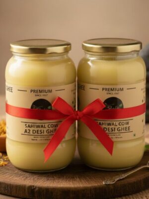 A2 Sahiwal Cow Ghee 2 Litre Combo Pack - 1 Ltr X 2